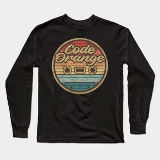 Code Orange Retro Cassette Circle Long Sleeve T-Shirt